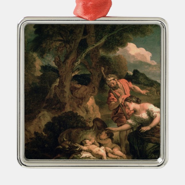 Adorno Metálico Romulus y Remus (Frente)