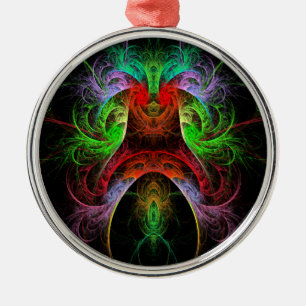 Adorno Metálico Ronda de arte abstracto carnaval