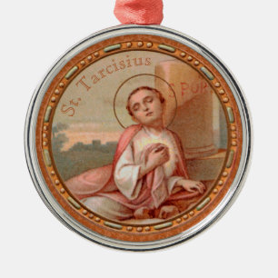 Adorno Metálico Rondel de San Tarcisio de Roma (BF 004)