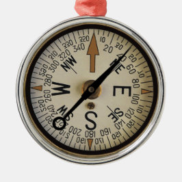 Adorno Metálico Rosa de brújula 1