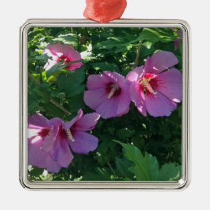 Adorno Metálico Rosa De Sharon Ornament