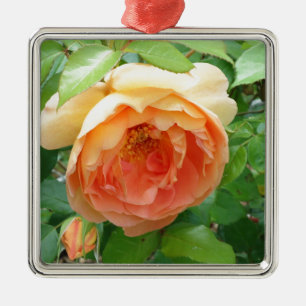 Adorno Metálico Rosa naranja Rubor