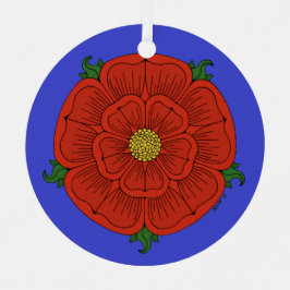 Adorno Metálico Rosa Roja de Lancaster