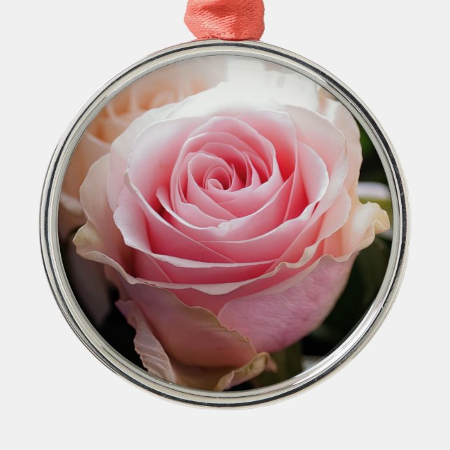 Adorno Metálico Rosa rosa (Frente)