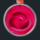 Adorno Metálico Rosa rosa rojo romántico<br><div class="desc">Rosa rosada y roja romántica.</div>