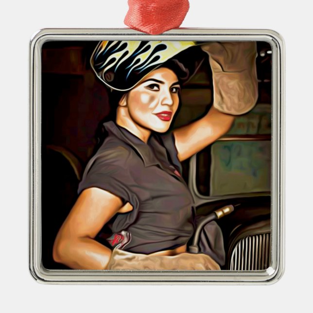 Adorno Metálico Rosa--soldador (Frente)