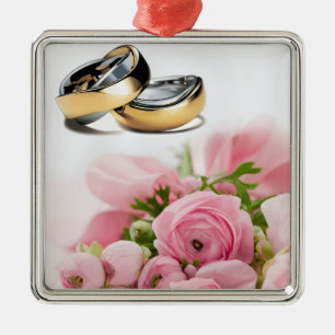 Adorno Metálico Rosas rosas rosas