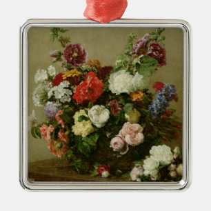 Adorno Metálico Rosas y Peonies franceses, 1881