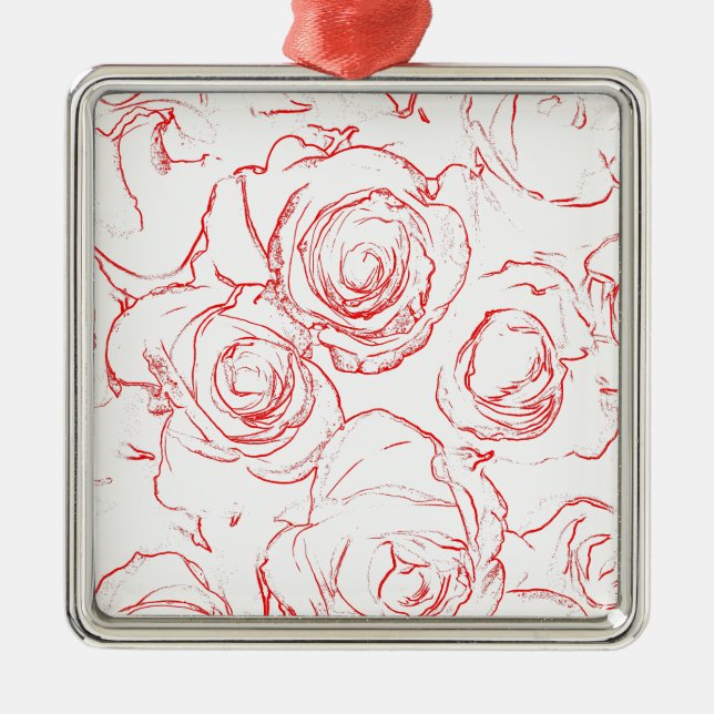 Adorno Metálico Roses rojos (Frente)