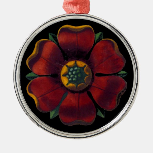 Adorno Metálico Rosette arquitectónico renacentista italiano Nº 1 (Frente)