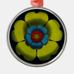 Adorno Metálico Rosette arquitectónico renacentista italiano nº 6