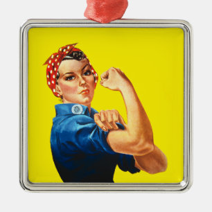 Adorno Metálico Rosie The Riveter