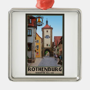 Adorno Metálico Rothenburg od Tauber - Sieberstor