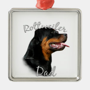 Adorno Metálico Rottweiler Dad 2