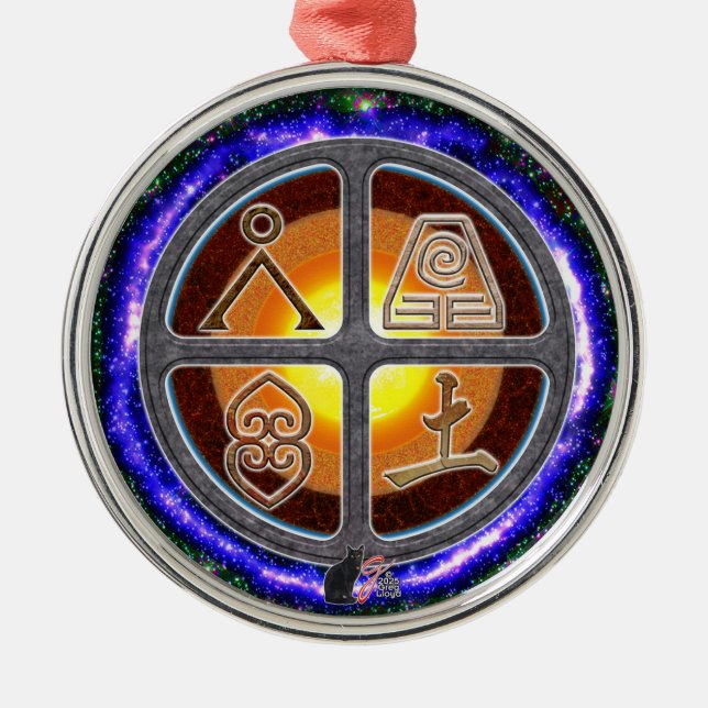 Adorno Metálico Rótulos terrestres (Frente)