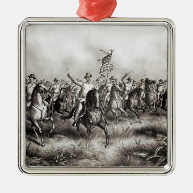 Adorno Metálico Rough Riders: Coronel Theodore Roosevelt (Frente)