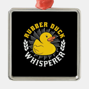 Adorno Metálico Rubber Duck Whisperer