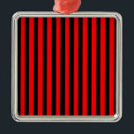 Adorno Metálico Ruby Black<br><div class="desc">Ruby Black es un diseño simple de rayas negras y rojas que se adaptan a todas las ocasiones y objetos. Esta imagen está disponible en una variedad de otros productos,  sólo tienes que hacer clic en el enlace debajo de la foto cerca de 'Acerca de este diseño'.</div>