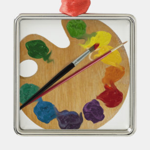 Adorno Metálico Rueda de color de la paleta del ` s del artista