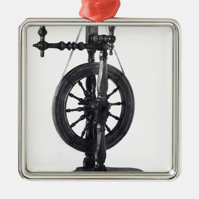 Adorno Metálico Rueda de hilado (Frente)