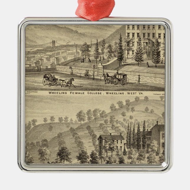 Adorno Metálico Ruedas, Escuela superior femenina (Frente)