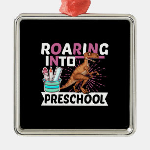 Adorno Metálico Rugiendo hacia el preescolar