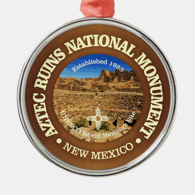 Adorno Metálico Ruinas aztecas (NM) (Frente)