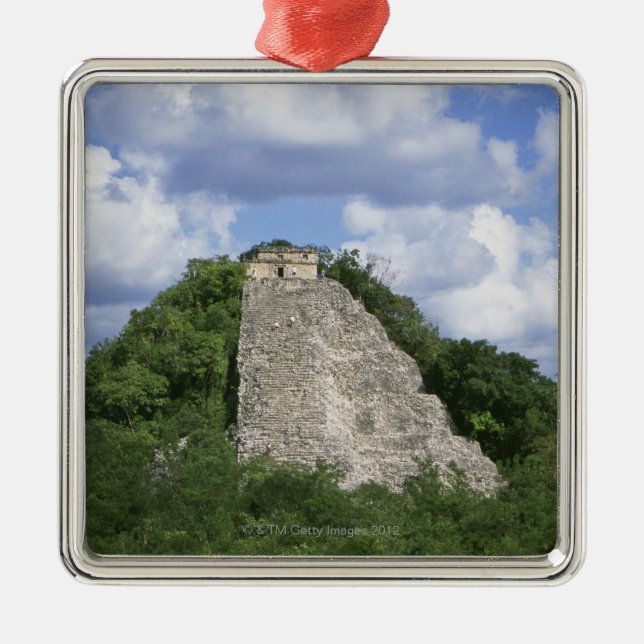 Adorno Metálico Ruinas mayas de Coba, península del Yucatán, (Frente)