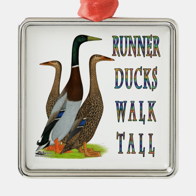 Adorno Metálico Runner Ducks Walk Tall (Frente)