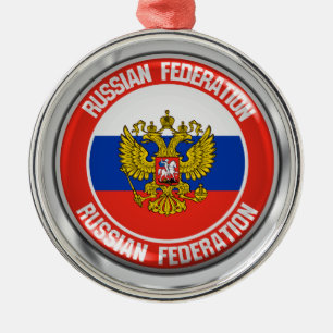 Adorno Metálico Rusia rodea al Emblema