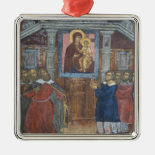 Adorno Metálico Rusia, Yaroslavl, fresco en la Catedral de St.