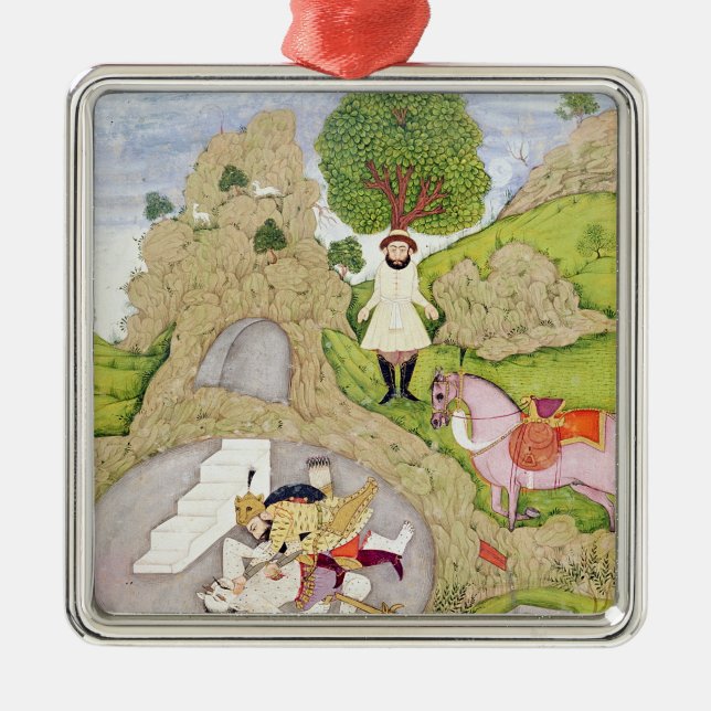 Adorno Metálico Rustam que mata al demonio blanco (Frente)