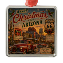 Ruta 66 del Suroeste Vintage Navidad Desierto
