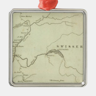 Adorno Metálico Ruta de Bonaparte de Elba a París