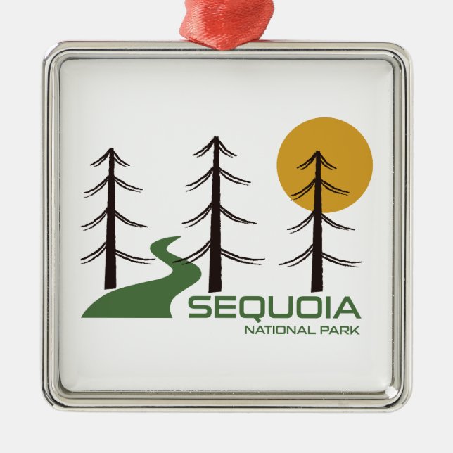Adorno Metálico Ruta de California en el Parque Nacional Sequoia (Frente)