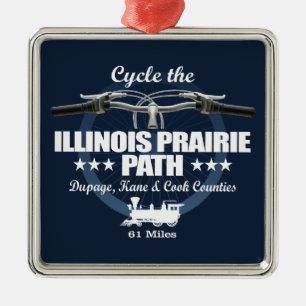 Adorno Metálico Ruta de Illinois Prairie (H2)