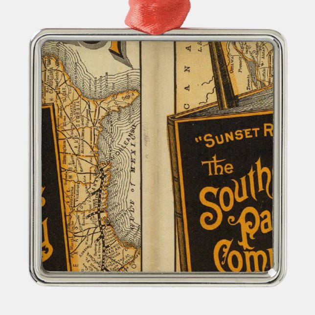 Adorno Metálico Ruta de la puesta del sol (Frente)