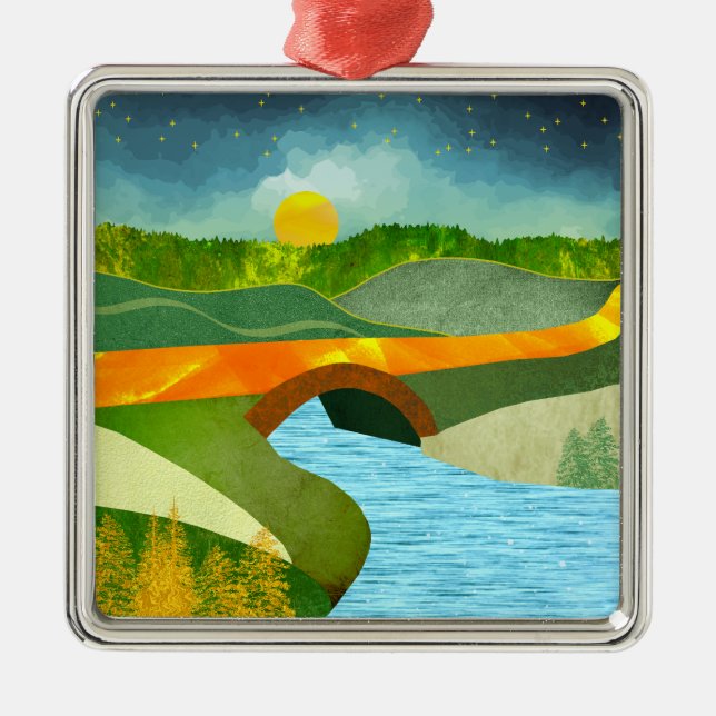 Adorno Metálico Ruta de Oro (Frente)