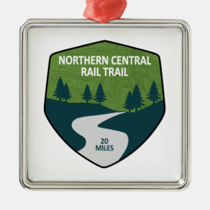Adorno Metálico Ruta del Ferrocarril Central Norte
