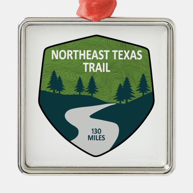 Adorno Metálico Ruta del Noreste de Texas (Frente)