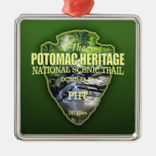 Adorno Metálico Ruta del Patrimonio Potomac (punta de flecha)