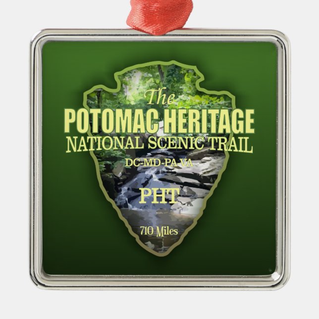 Adorno Metálico Ruta del Patrimonio Potomac (punta de flecha) (Frente)
