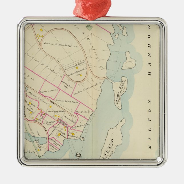 Adorno Metálico Rye, Nueva York (Frente)