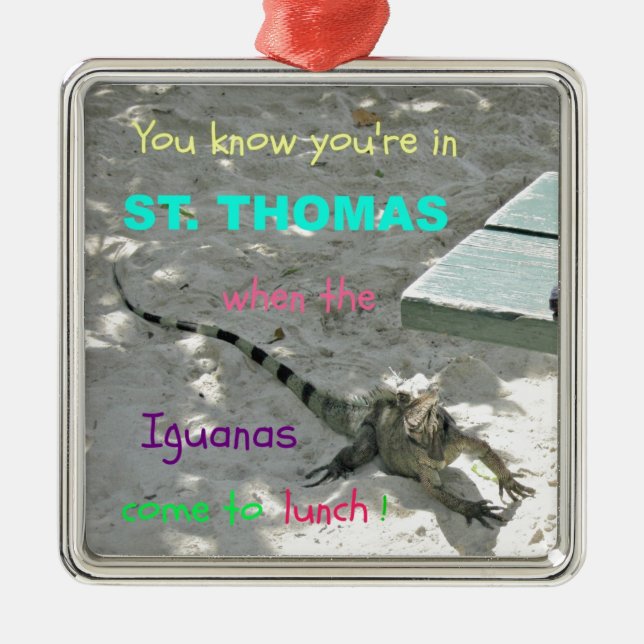 Adorno Metálico Sabes que estás en St. Thomas cuando... (Frente)