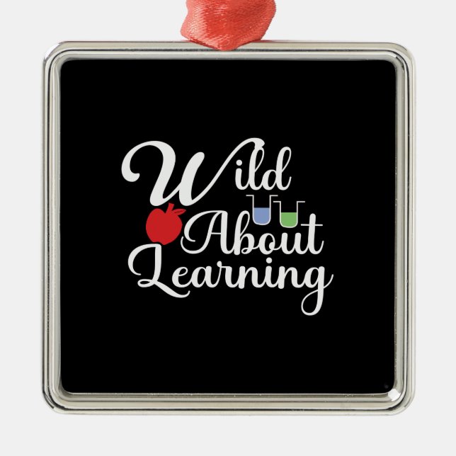 Adorno Metálico Sabia sobre el aprendizaje (Frente)