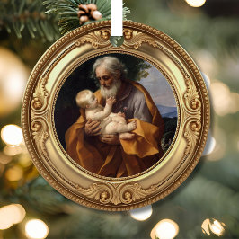 Adorno Metálico Saint Joseph and Infant Jesus Advent Jesse Tree
