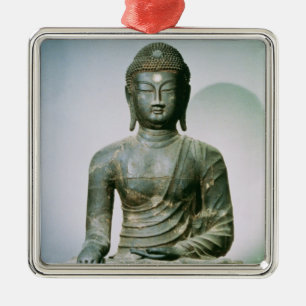 Adorno Metálico Sakyamuni asentado Buda de Ch'ungung-ni (hierro)