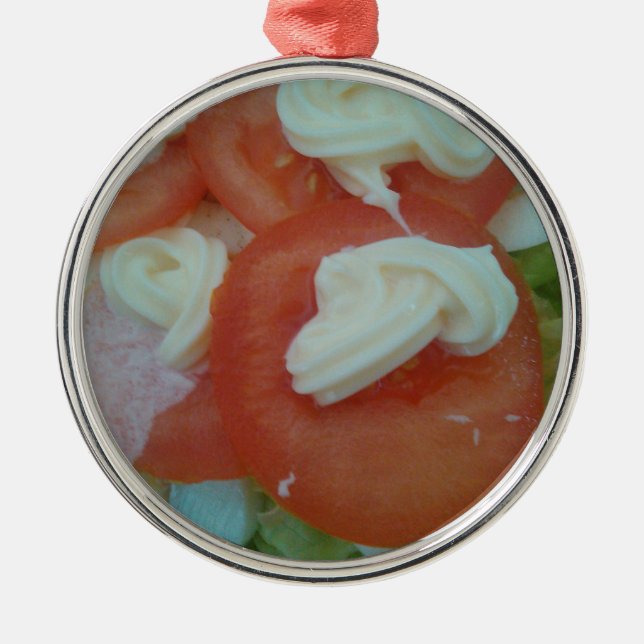 Adorno Metálico Salada saludable de primavera (Frente)