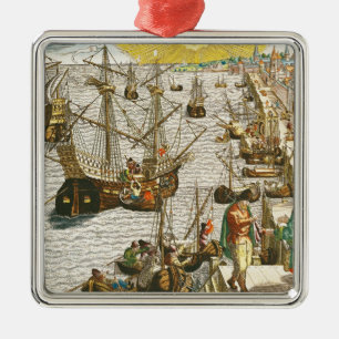 Adorno Metálico Salida de Lisboa para el Brasil