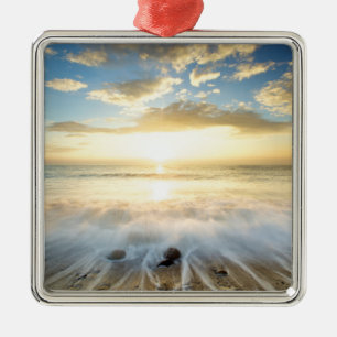 Adorno Metálico Salida del sol de oro